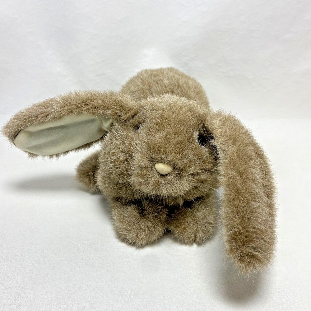 Folkmanis Baby Lop Eared‎ Rabbit Plush Bunny Puppet Brown Realistic Stuffed